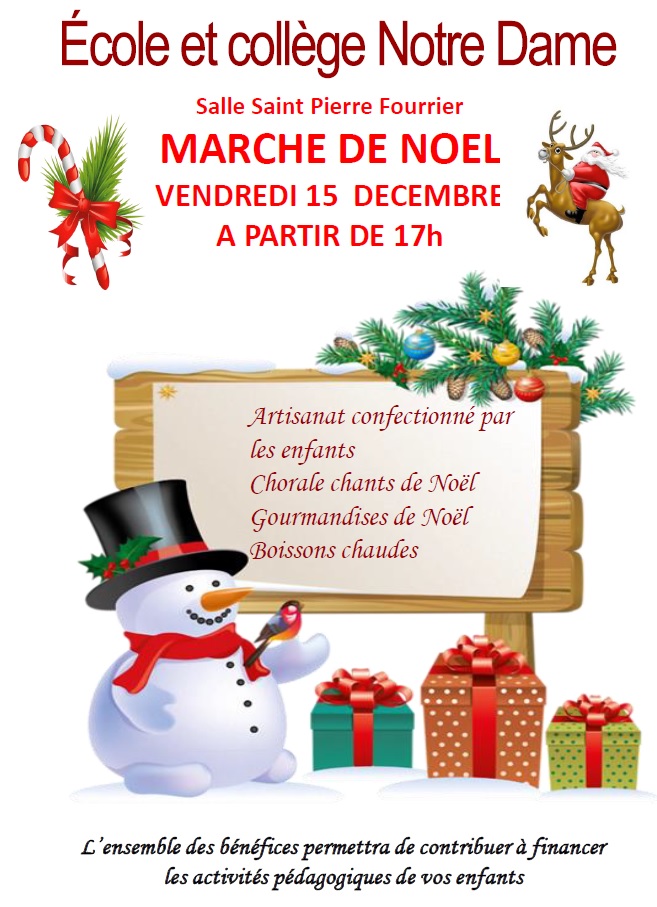 affiche marché de Noel