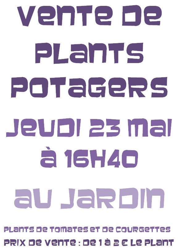 Vente de plants potagers